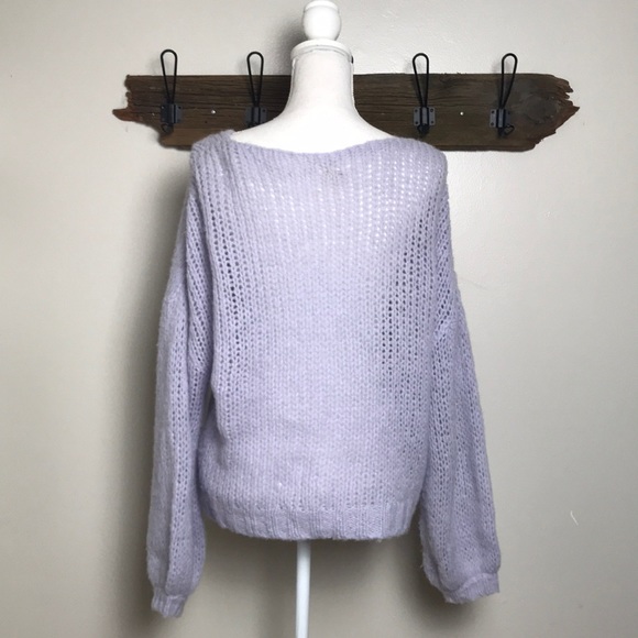 Free People Sweater Alpaca Oversized Open Weave - Picture 3 of 8